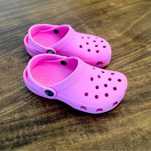GUC Pink Kids Classic Crocs
